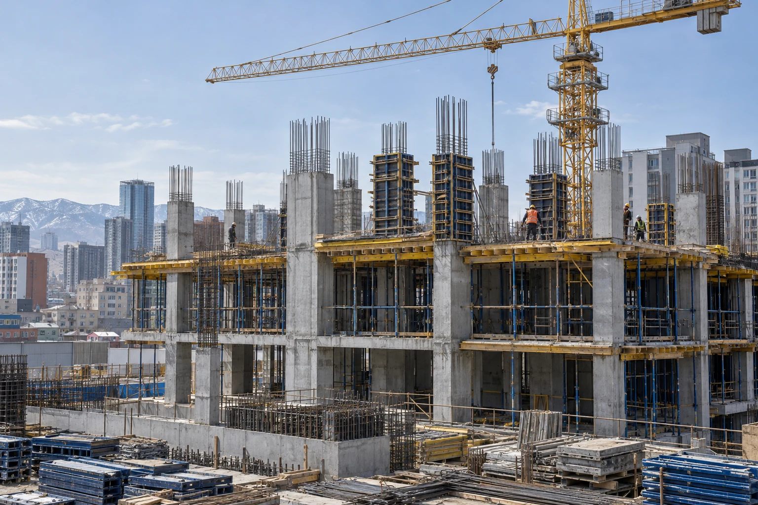 AI illustration of a construction site